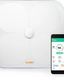 Bodivis VL H1 - Digitale Personenweegschaal - Met Lichaamsanalyse - Met App - Wit