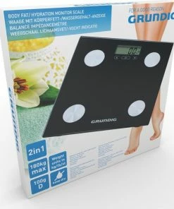 Grundig Weegschaal - Met Lichaamsanalyse - Geheugen Voor 12 Personen - Max 180 Kg - Glas - Zwart -Medisana Sales 550x525
