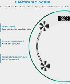 Opline Personenweegschaal LCD Elektronische Weegschaal 180 Kg Glas Digitale Lichaamsgewicht Draagbare 33 Cm Diameter Thuis Badkamer Weegschaal - Roze -Medisana Sales 550x528 3