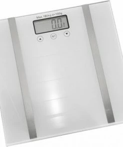 Hi Digitale Weegschaal - Max 180 KG - Geheugen Tot 10 Profielen - Meet Je: Gewicht/Lichaamsvet/Watergehalte/Spiermassa & Botpercentage!