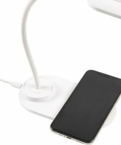 Crafts & Co. LED Bureaulamp Met Telefoonoplader - Wit -Medisana Sales 550x532 6
