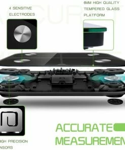 Merkloos Digitale Weegschaal - Badkamerweegschaal - Body Composition Analyzer Monitor - Hoge Precisie Meten Voor BMI, Visceraal Vet, Spier, Lichaamsleeftijd Enz. - Smart APP Voor Fitnesstracking -Medisana Sales 550x533 4