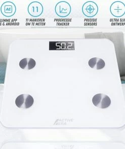 Active Tea ACTIVE ERA? - Digitale Personenweegschaal Met App En Lichaamsanalyse - Smart Personenweegschaal Met Meetlint - Wit -Medisana Sales 550x540 3