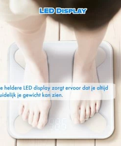Phreeze Slimme Personenweegschaal Met Volledig Lichaamsanalyse En Vetpercentage - Digitale Bluetooth Weegschaal Met App - Beste Koop -Medisana Sales 550x542