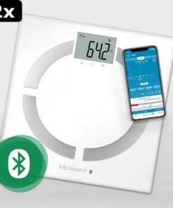 2x Medisana BS444 Connect - Lichaamsanalyseweegschaal - Wit -Medisana Sales 550x545 13