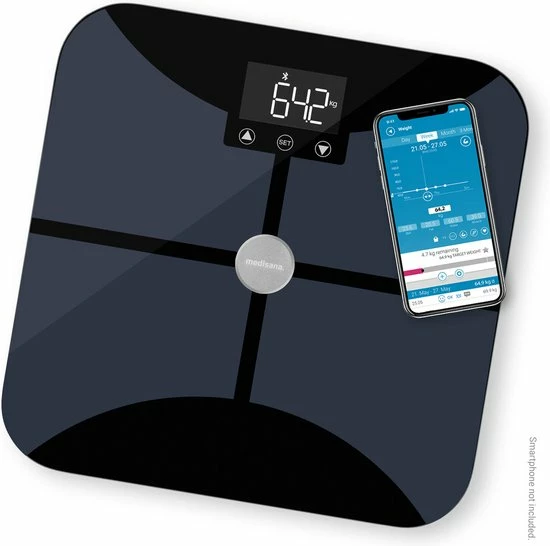 Medisana BS 652 Connect - Lichaamsanalyse - Personenweegschaal - Zwart 3 Medisana BS 652 Connect - Lichaamsanalyse - Personenweegschaal - Zwart