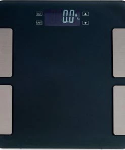 Berilo Metalen Personen Weegschaal Zwart 30 X 30 Cm - Personenweegschalen