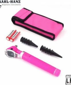 Karl-Hanz Fiber Optic Otoscoop Roze Met LED Verlichting