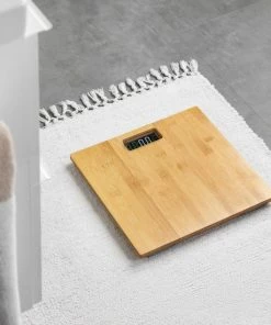 Navaris Stijlvolle Bamboe Digitale Weegschaal - Met Wit Op Zwart Lcd-scherm - Geeft Lichaamsgewicht Weer In ST/LBS/KG - Capaciteit 180 Kilogram -Medisana Sales 550x550 129