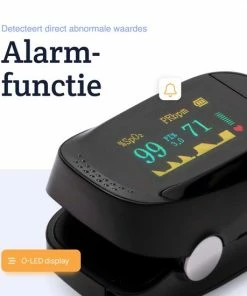 Lifell Medische Saturatiemeter - Hartslag Meter & Zuurstofmeter - Oximeter - NL Handleiding + Batt - Zwart -Medisana Sales 550x550 139