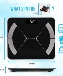 Silvergear Bluetooth Personenweegschaal - Met Zeer Volledige Lichaamsanalyse Met Vetpercentage ? Inclusief Analyse App ? Zwart -Medisana Sales 550x550 14