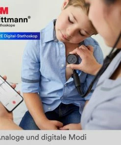 3M Littmann CORE Digitale Stethoscoop (EU), Borststuk, Slang, Slangaansluiting En Oorbeugel In Zwart, 69 Cm, 8490 -Medisana Sales 550x550 147