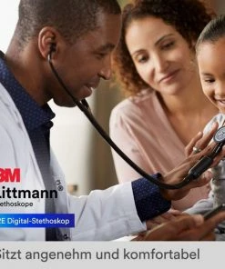 3M Littmann CORE Digitale Stethoscoop (EU), Borststuk, Slang, Slangaansluiting En Oorbeugel In Zwart, 69 Cm, 8490 -Medisana Sales 550x550 148