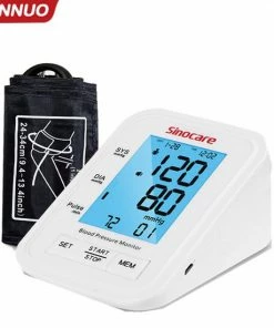 Sannuo Bloeddrukmeter Bovenarm - Saturatiemeter - Digitale Bloeddrukmeter - Bp Monitor 3 Kleur Lcd - Hartslagmeter ? Wit