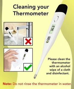 GearbyBear Thermometer Lichaam - Koortsthermometer Voor Volwassenen/kinderen/baby?s - Zwart - Temperatuurmeter -Medisana Sales 550x550 195