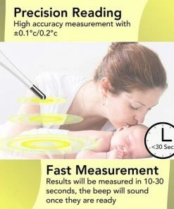 GearbyBear Thermometer Lichaam - Koortsthermometer Voor Volwassenen/kinderen/baby?s - Zwart - Temperatuurmeter -Medisana Sales 550x550 198