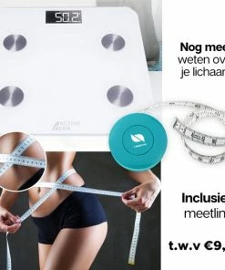 Active Tea ACTIVE ERA? - Digitale Personenweegschaal Met App En Lichaamsanalyse - Smart Personenweegschaal Met Meetlint - Wit -Medisana Sales 550x550 211