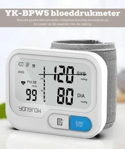 Yonrow Yongrow Automatische Saturatiemeter - Pols Bloeddrukmeter - Met Digitale LCD-Scherm - Hartslagmeter -Medisana Sales 550x550 219