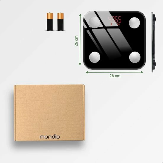 Mondio Personenweegschaal Slimme Weegschaal ? Met Lichaamsanalyse ? Vetpercentage Meter ? 11 Meetfuncties ? Digitale Weegschaal Met App 10 Mondio Personenweegschaal Slimme Weegschaal ? Met Lichaamsanalyse ? Vetpercentage Meter ? 11 Meetfuncties ? Digitale Weegschaal Met App - Afbeelding 8