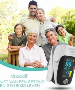 Dozeeli? Saturatiemeter Zuurstofmeter Vinger - Oximeter - FAGG Medische Kwalificatie En Inspectie + CE - NL Handleiding - Opberghoes Koord + Panasonic Batteijen - Grijs -Medisana Sales 550x550 256
