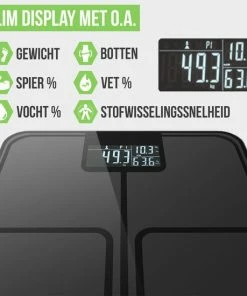 Strex SMART Weegschaal Personenweegschaal Digitaal - 18 Functies - Weegschaal Met Lichaamsanalyse - Bluetooth Met APP -Medisana Sales 550x550 262