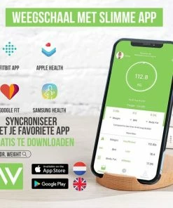 Strex SMART Weegschaal Personenweegschaal Digitaal - 18 Functies - Weegschaal Met Lichaamsanalyse - Bluetooth Met APP -Medisana Sales 550x550 264