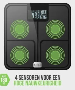 Strex SMART Weegschaal Personenweegschaal Digitaal - 18 Functies - Weegschaal Met Lichaamsanalyse - Bluetooth Met APP -Medisana Sales 550x550 265