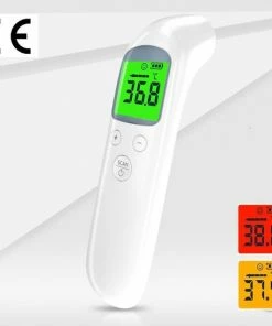 Elris - Contactloze Infrarood Voorhoofd Koortsthermometer - LCD-display - Wit