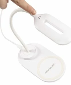 Crafts & Co. LED Bureaulamp Met Telefoonoplader - Wit -Medisana Sales 550x550 275