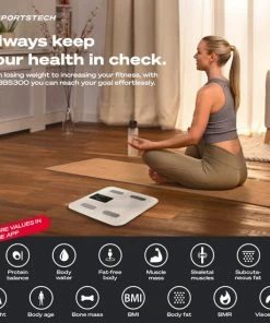 Sportstech Weegschaal - Groot Display - 30 Dagen Acculooptijd - BBS300 - Personenweegschaal - Wit -Medisana Sales 550x550 293