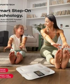 Sportstech Weegschaal - Groot Display - 30 Dagen Acculooptijd - BBS300 - Personenweegschaal - Wit -Medisana Sales 550x550 296