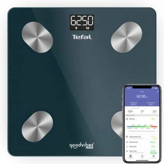 Tefal Goodvibes Life+ Vierkant Elektronische Weegschaal 3 Tefal Goodvibes Life+ Vierkant Elektronische Weegschaal