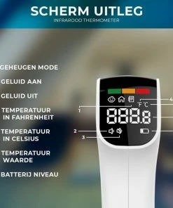 Voorhoofd Thermometer Koortsthermometer Voor Volwassenen En Kinderen Infrarood Thermometer - Thermometer Lichaam - Ecomtrends? -Medisana Sales 550x550 334