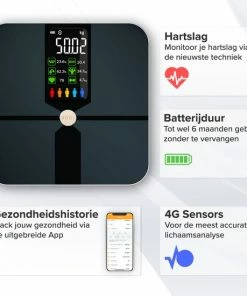 Robi Products Robi S9 Personenweegschaal Met Lichaamsanalyse - Zwart -Medisana Sales 550x550 34
