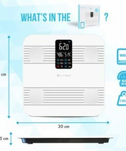 Silvergear Premium Slimme Weegschaal Met Hartslagmeter ? 17x Lichaamsanalyse Metingen - Gratis App - Wit -Medisana Sales 550x550 4