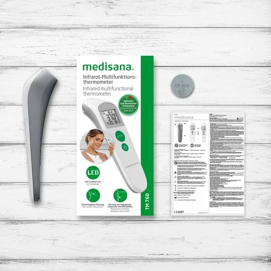 Medisana TM 760 Infrarood Multifunctionele Thermometer - Meet Contactloos Temperatuur Via Voorhoofd - Ook Andere Objecten 13 Medisana TM 760 Infrarood Multifunctionele Thermometer - Meet Contactloos Temperatuur Via Voorhoofd - Ook Andere Objecten - Afbeelding 11