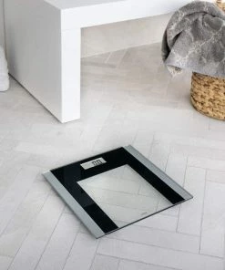 Ade Personenweegschaal Digitaal Ylvie 30 Cm Glas Zwart/wit