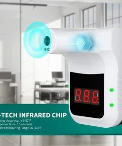 NF Thermometer Laser Professionele Automatische Toegangscontrole Thermometer D.m.v. Laserfunctie Op Het Voorhoofd Met Temperatuur Uitslag Via Digitale Display En Alarmfunctie Bij Koortsmeting. Gecertificeerd En AVG Goedgekeurd! Automatische Temperatuur En Koortsmeter -Medisana Sales 550x550 429