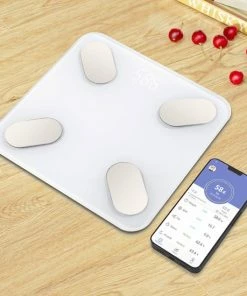 CoverMore Personenweegschaal Met App Android & IOS - Digitaal - Bluetooth - Lichaamsanalyse - Lichaamsvet - Weegschaal Met APP Voor Android En IPhone -Medisana Sales 550x550 470