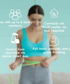 Alpina Smart Home - Slimme Personenweegschaal - Met Lichaamsanalyse - O.a. Gewicht, Vetpercentage En Spiermassa - Met App - Tot 8 Gebruikers -Medisana Sales 550x550 486