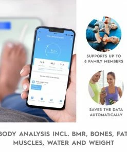 Alpina Smart Home - Slimme Personenweegschaal - Met Lichaamsanalyse - O.a. Gewicht, Vetpercentage En Spiermassa - Met App - Tot 8 Gebruikers -Medisana Sales 550x550 487