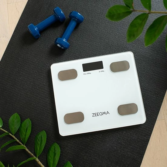 Zeegma Gewit - SMART Personenweegschaal - 15 Parameters - 200kg - LCD - APP 6 Zeegma Gewit - SMART Personenweegschaal - 15 Parameters - 200kg - LCD - APP - Afbeelding 4