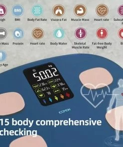 Juleika 2022 Personenweegschaal Smart Weegschaal Bluetooth Met Gratis App 15 Lichaamsanalyses - Tot 24 Gebruikers - Incl. Batterijen -Medisana Sales 550x550 514