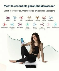Juleika 2022 Personenweegschaal Smart Weegschaal Bluetooth Met Gratis App 15 Lichaamsanalyses - Tot 24 Gebruikers - Incl. Batterijen -Medisana Sales 550x550 515
