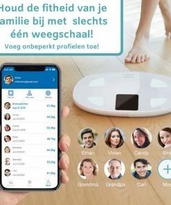 Multifun Slimme Weegschaal Met App - Luxe Lichaamsanalyse Personenweegschaal - Bluetooth - IOS En Android - Incl. Batterijen 12 Multifun Slimme Weegschaal Met App - Luxe Lichaamsanalyse Personenweegschaal - Bluetooth - IOS En Android - Incl. Batterijen -Medisana Sales 550x550 543