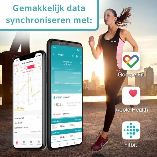 Multifun Slimme Weegschaal Met App - Luxe Lichaamsanalyse Personenweegschaal - Bluetooth - IOS En Android - Incl. Batterijen 7 Multifun Slimme Weegschaal Met App - Luxe Lichaamsanalyse Personenweegschaal - Bluetooth - IOS En Android - Incl. Batterijen - Afbeelding 5