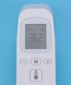 Q-Time Draagbare Thermometer - Non-contact - IR Infrarood – Thermometer - Digitale Thermometer - Voorhoofd - LCD – Koorts - Temperatuur Meter - Met Achtergrondverlichting - Voor Alle Leeftijden