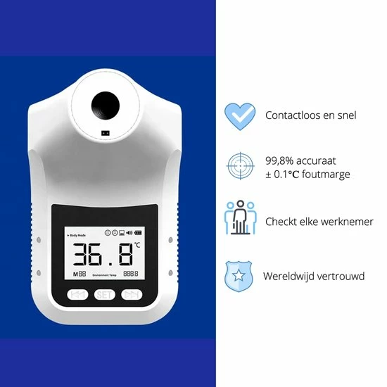 Covital Thermometer Voorhoofd - Thermometer Lichaam - Infrarood Thermometer 4 Covital Thermometer Voorhoofd - Thermometer Lichaam - Infrarood Thermometer - Afbeelding 2