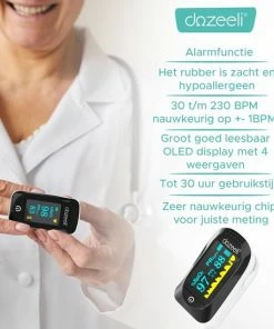 Dozeeli? Saturatiemeter Zuurstofmeter Vinger - Oximeter - FAGG Medische Kwalificatie En Inspectie + CE - NL Handleiding - Opberghoes Koord + Panasonic Batteijen - Wit 11 Dozeeli? Saturatiemeter Zuurstofmeter Vinger - Oximeter - FAGG Medische Kwalificatie En Inspectie + CE - NL Handleiding - Opberghoes Koord + Panasonic Batteijen - Wit -Medisana Sales 550x550 63