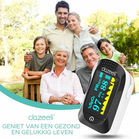 Dozeeli? Saturatiemeter Zuurstofmeter Vinger - Oximeter - FAGG Medische Kwalificatie En Inspectie + CE - NL Handleiding - Opberghoes Koord + Panasonic Batteijen - Wit 8 Dozeeli? Saturatiemeter Zuurstofmeter Vinger - Oximeter - FAGG Medische Kwalificatie En Inspectie + CE - NL Handleiding - Opberghoes Koord + Panasonic Batteijen - Wit - Afbeelding 6